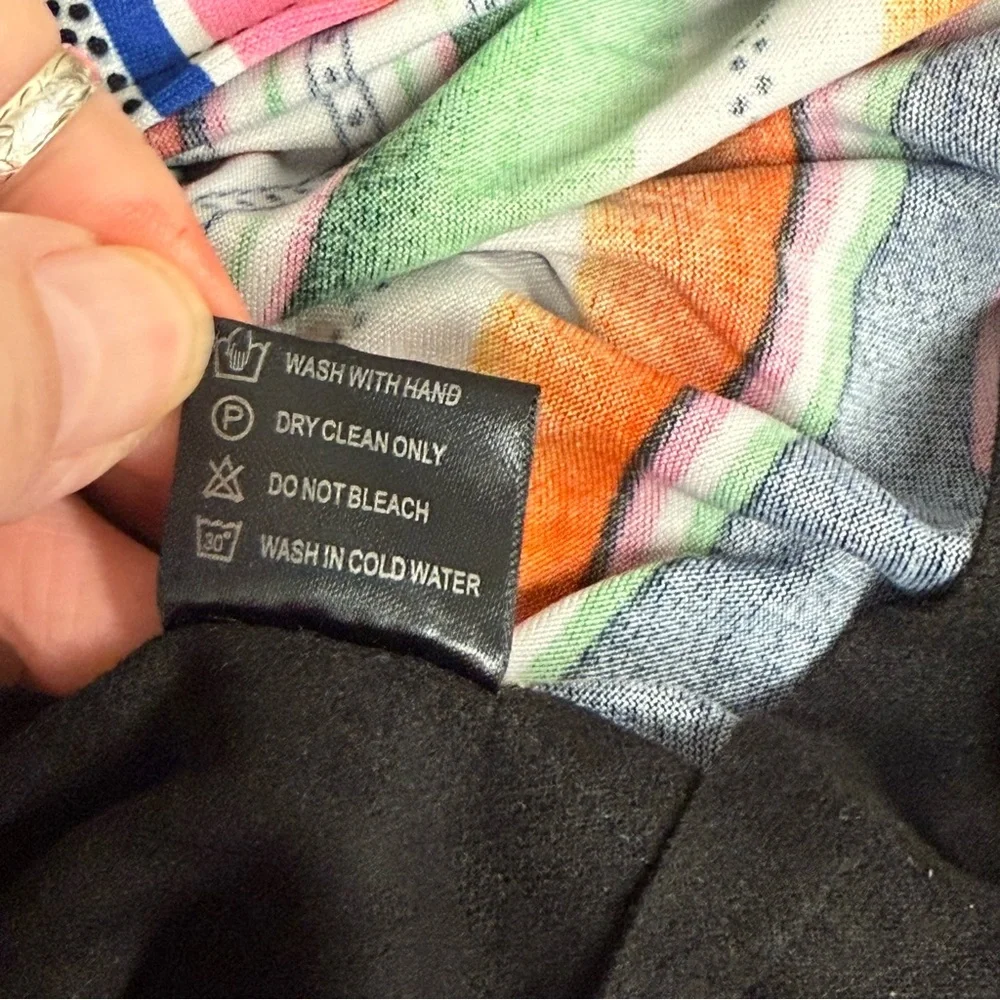 Southern Stitch Serape Fringe Vest 2XL-3XL Western Boho Festival Layer - Picture 7 of 8